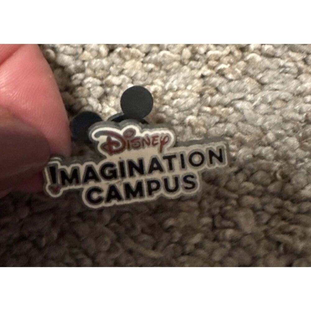 Disneyland Imagination Campus Logo DCA 2021 Disney Pin 149210 Mickey Soft Back